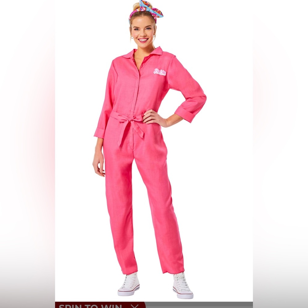 BARBIE JUMPSUIT FROM MOVIE! Size Large! SOLD OUT EVERYWHERE BRAND NEW